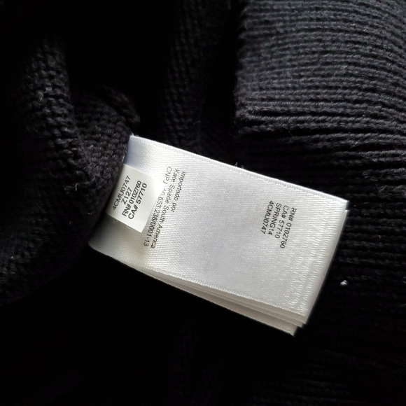 Kate Spade Saturday Knit Front to Back Button Up Cardigan Sweater - Black - Picture 9 of 11